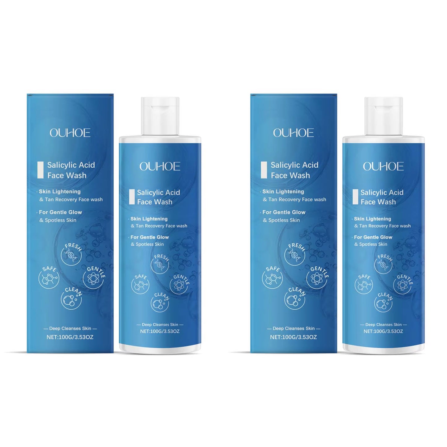 Salicylic Acid Facial Cleanser Acne Treatment Moisturizing Oil Control Skincare Face Wash Cleansing Pore Hydrating Skin Care