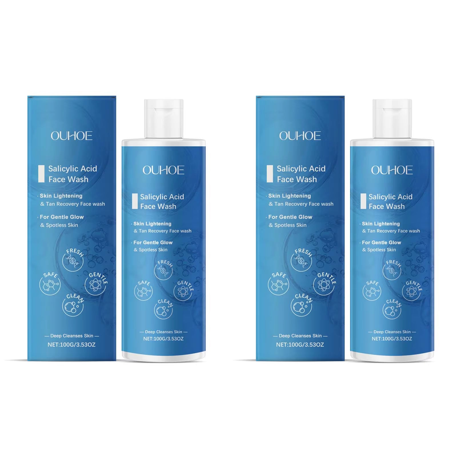 Salicylic Acid Facial Cleanser Acne Treatment Moisturizing Oil Control Skincare Face Wash Cleansing Pore Hydrating Skin Care
