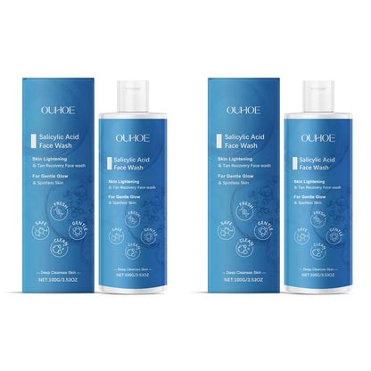 Salicylic Acid Facial Cleanser Acne Treatment Moisturizing Oil Control Skincare Face Wash Cleansing Pore Hydrating Skin Care