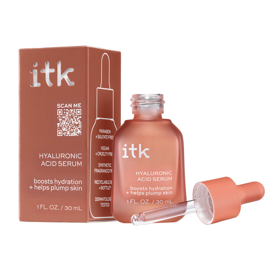 Skincare Hyaluronic Acid Serum, Hydration with Squalane and Niacinamide for All Skin Types, 1 Oz