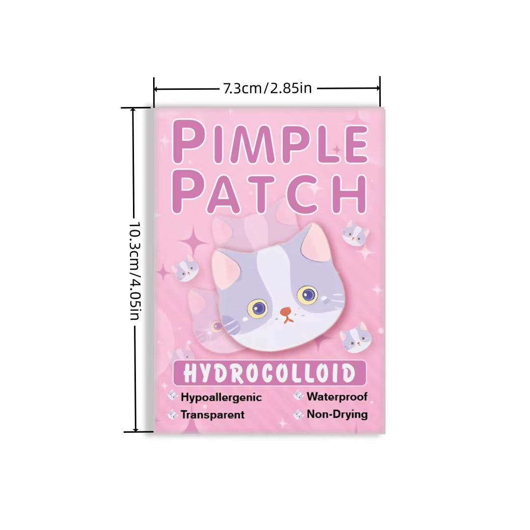 600Pieces of Cartoon Cat Acne Patches, Facial Acne Patches, Concealer Acne Patches, and Pimples Patches. Ultra-Thin and Breathab